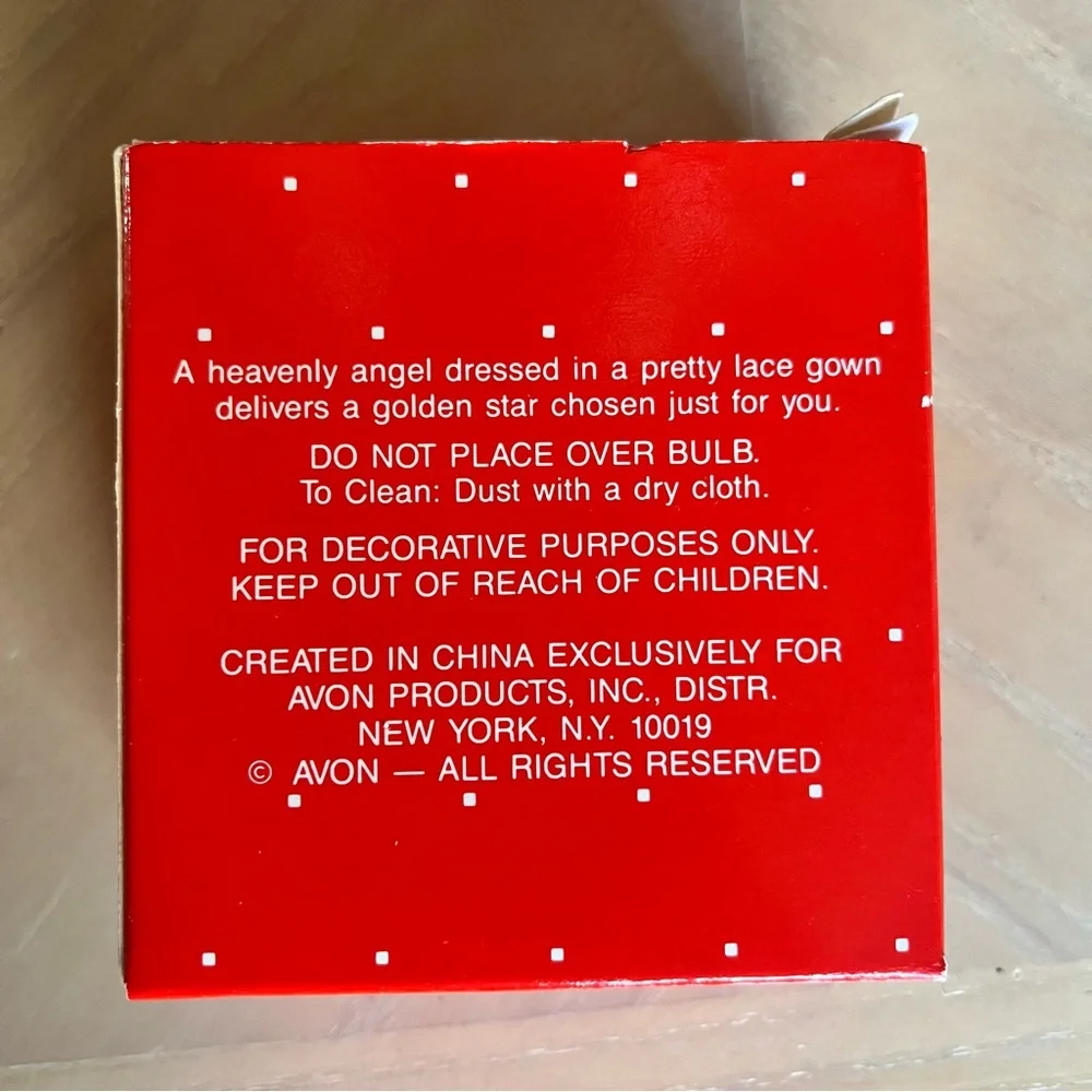AVON The Gift Collection Christmas Star Angel Holiday Ornament